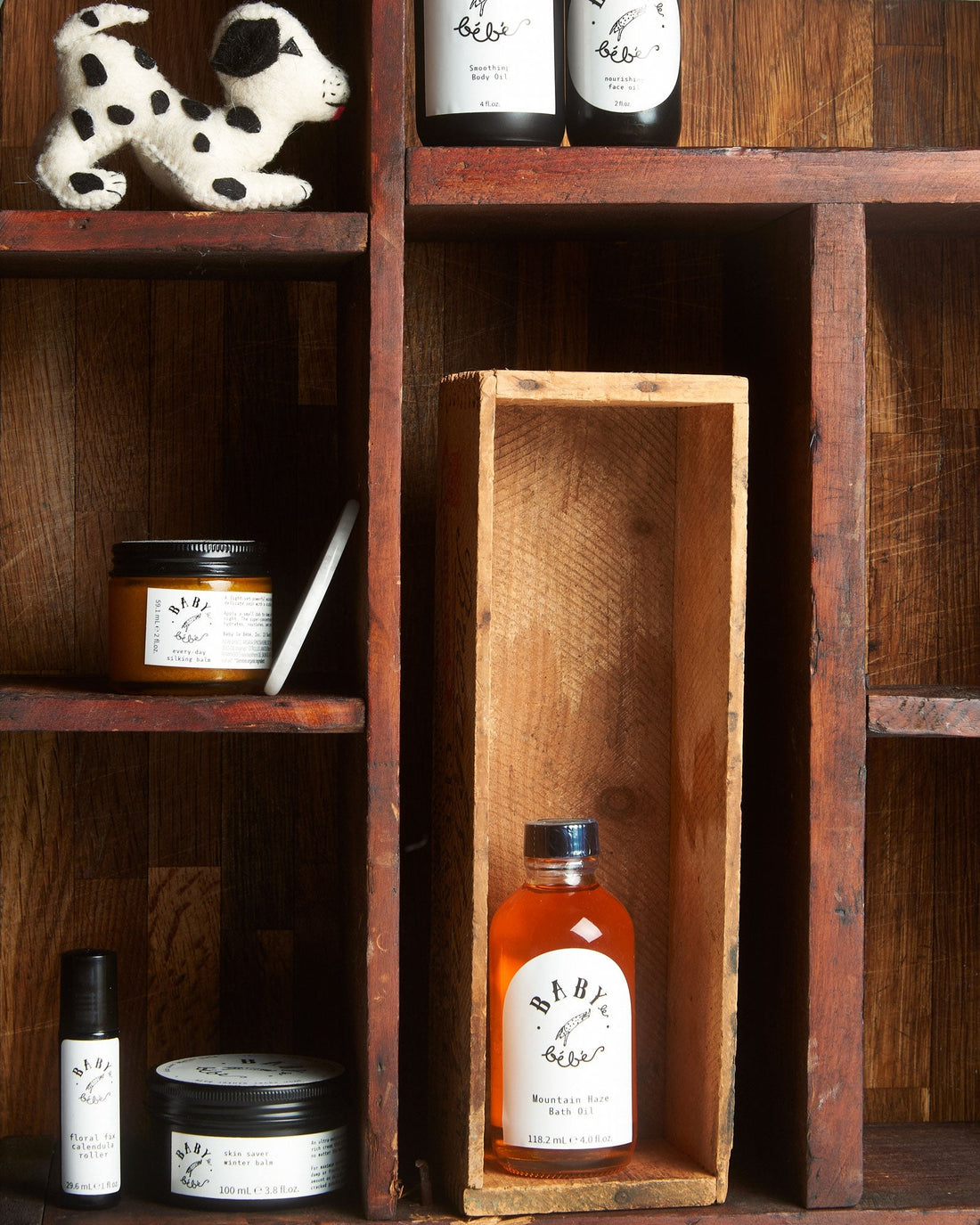 Image of various skin care products display on shelves