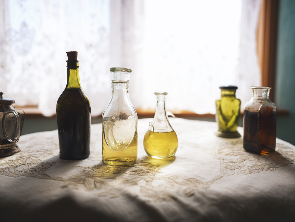 Various size vial of various oils