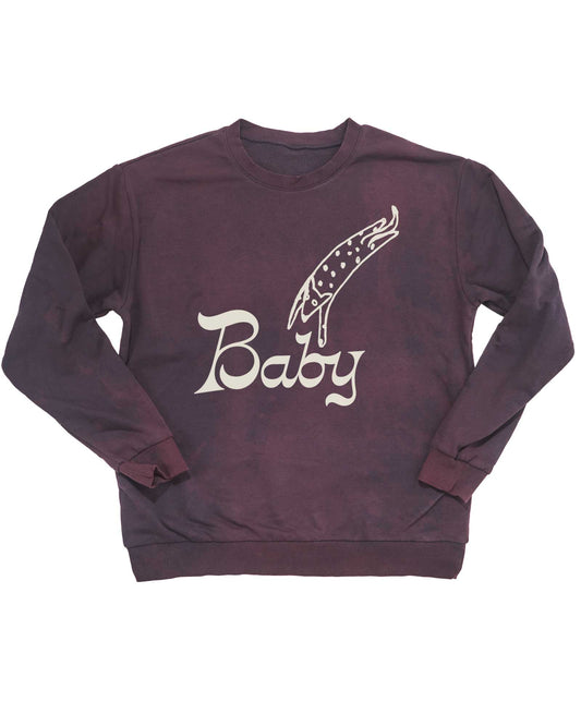 "Baby" Sweatshirt – Aubergine
